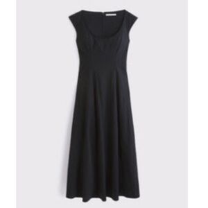 Abercrombie & Fitch Black Cap Sleeve Dress